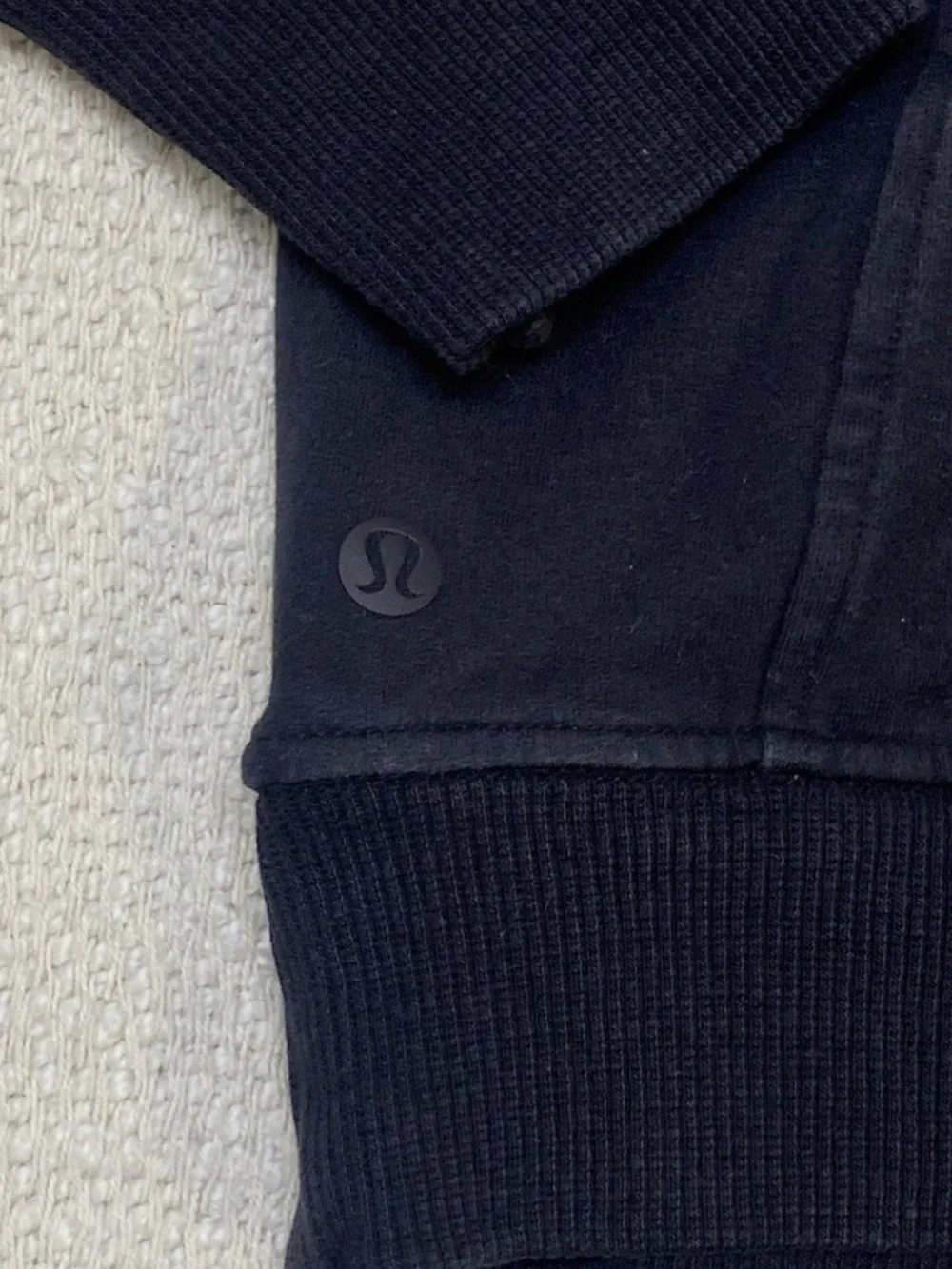 Lululemon Scuba Crew Stretch French Terry in Black - Picture 7 of 11